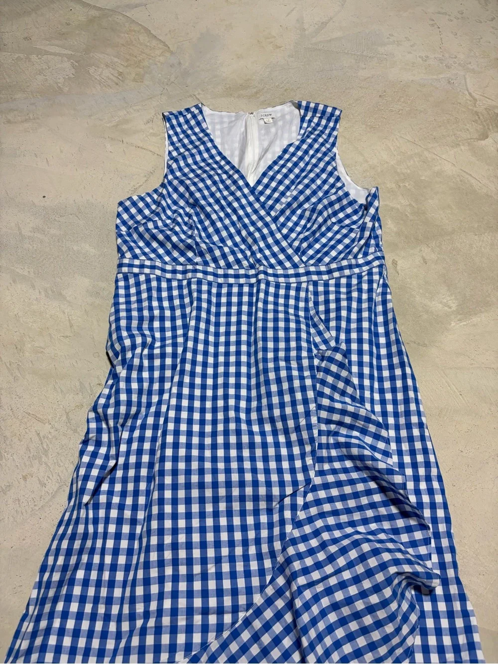 J. Crew Blue and White Gingham Dress 18